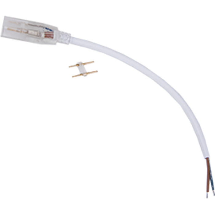 Ecola LED strip 220V  кабель питания 150мм с муфтой и разъемом IP68 для ленты 14x7 Коннектор