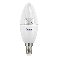 General GLDEN-CC-6-230-E14-2700K LED 6,0W E14 2700K (прозрачное стекло) 112x38 Лампа светодиодная