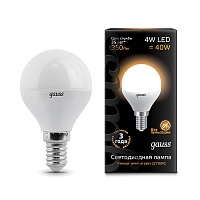 Gauss LED Globe 4W E14 2700K Лампа светодиодная