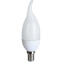 Ecola candle LED 8,0W 220V E14 4000K свеча на ветру 129x37 Лампа светодиодная