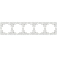 Werkel Flock WL05-Frame-05-white Рамка на 5 постов (белый)