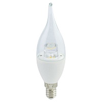 Ecola candle LED Premium 7W 220V E14 4000K прозрачная свеча с линзой 126x37 Лампа светодиодная