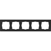 Werkel Stark WL04-Frame-05-Black Рамка на 5 постов (черный)