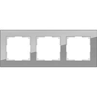 Werkel Favorit WL01-Frame-03  Рамка на 3 поста (серый,стекло)