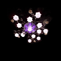 Linvel LV 8506/13 Хром LED фиолетовый+белый G4 Люстра с пультом