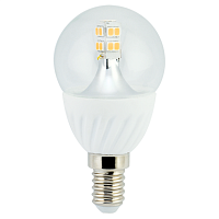 Ecola globe LED Premium 4,0W G45 220V E14 4000K 320° прозрачный шар 86х45 Лампа светодиодная