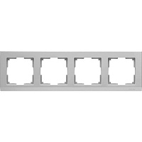 Werkel Stark WL04-Frame-04  Рамка на 4 поста (серебряный)
