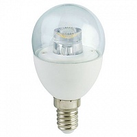 Ecola globe LED Premium 7.0W G45 E14 4000K 90x45 прозрачный шар с линзой Лампа светодиодная