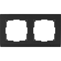 Werkel Stark WL04-Frame-02-black Рамка на 2 поста (черный)