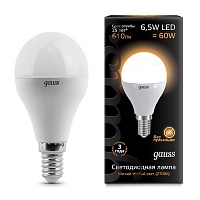 Gauss LED Globe 6.5W E14 2700K Лампа светодиодная