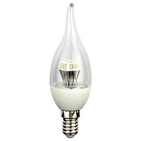 Ecola candle LED 4.2W E14 2700K 118x37 Лампа светодиодная в форме свечи на ветру